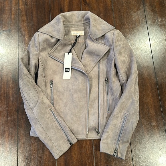 James Jeans Sueded Taupe Jacket - Picture 1 of 6